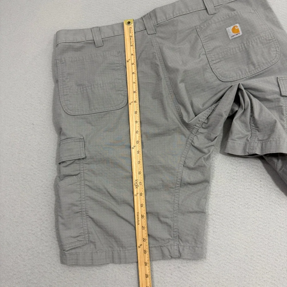 Carhartt Cargo Short Mens 44 Gray Force Broxton Relaxed Fit Ripstop 103543-066